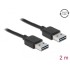 Delock Cable EASY-USB 2.0 Type-A male > EASY-USB 2.0 Type-A male 2 m black