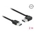 Delock Cable EASY-USB 2.0 Type-A male > EASY-USB 2.0 Type-A male angled left / right 2 m