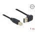 Delock Cable EASY-USB 2.0 Type-A male angled up / down > USB 2.0 Type-B male 1 m