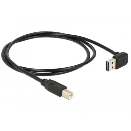 Delock Cable EASY-USB 2.0 Type-A male angled up / down > USB 2.0 Type-B male 1 m