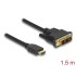 Delock HDMI to DVI 18+1 cable bidirectional 1.5 m