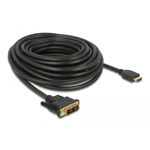 Delock HDMI to DVI 18+1 cable bidirectional 10 m