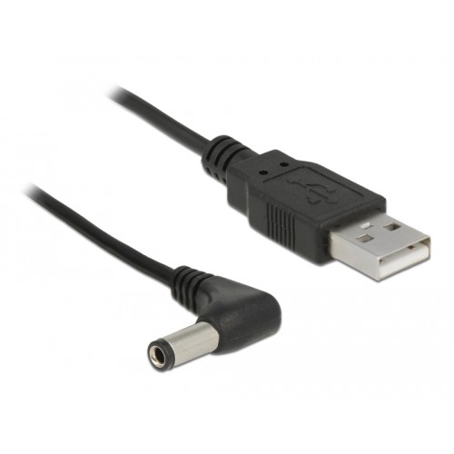 Delock USB Power Cable to DC 5.5 x 2.5 mm male 90° 1.5 m