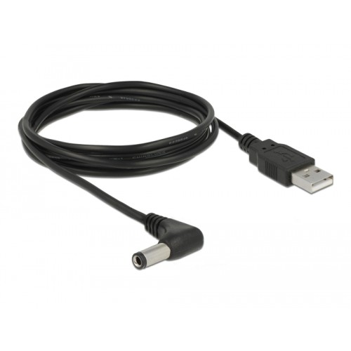 Delock USB Power Cable to DC 5.5 x 2.5 mm male 90° 1.5 m