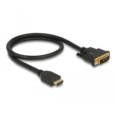 Delock HDMI to DVI 24+1 cable bidirectional 0.5 m 2