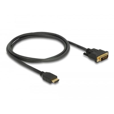 Delock HDMI to DVI 24+1 cable bidirectional 1 m 2