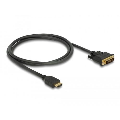 Delock HDMI to DVI 24+1 cable bidirectional 1 m