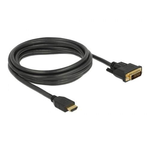 Delock HDMI to DVI 24+1 cable bidirectional 3 m