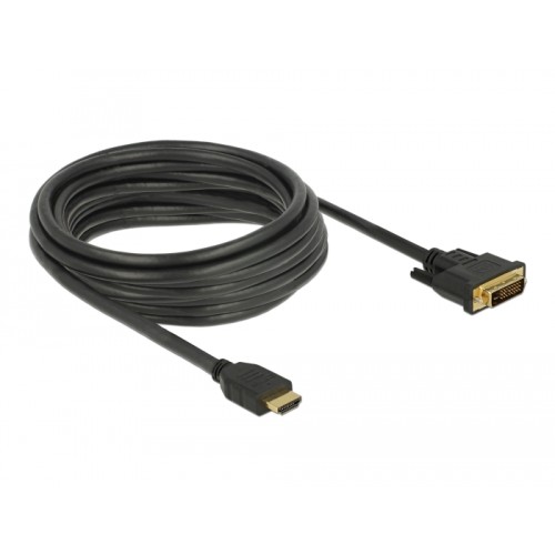 Delock HDMI to DVI 24+1 cable bidirectional 5 m