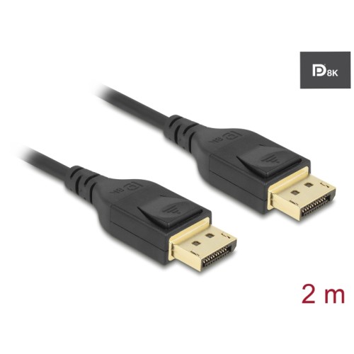 Delock DisplayPort cable 8K 60 Hz 2 m DP 8K certified
