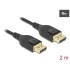 Delock DisplayPort cable 8K 60 Hz 2 m DP 8K certified