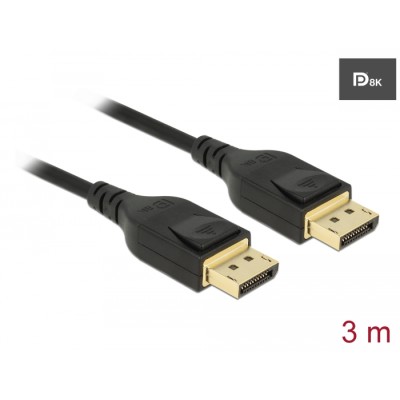Delock DisplayPort cable 8K 60 Hz 3 m DP 8K certified