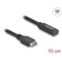 Delock USB 10 Gbps Cable Type-E Key A 20 pin male to USB Type-C™ female 70 cm