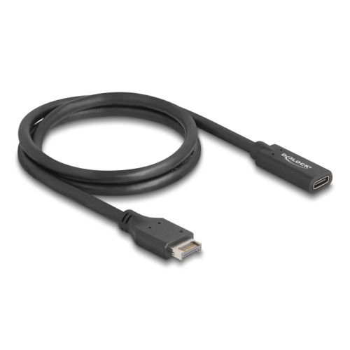 Delock USB 10 Gbps Cable Type-E Key A 20 pin male to USB Type-C™ female 70 cm