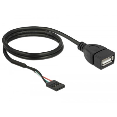 Delock Cable USB 2.0 pin header female to 1 x USB 2.0 Type-A female 60 cm 2