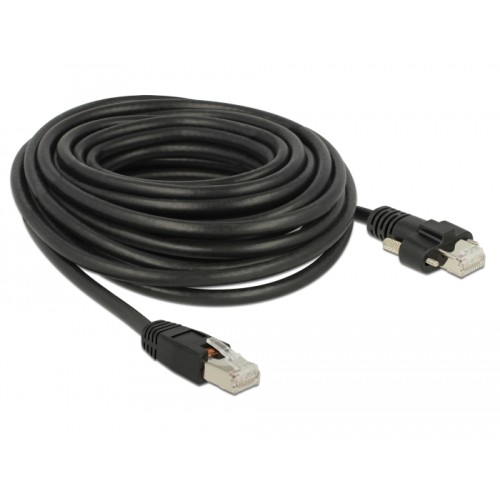 Delock GigE Camera Cable RJ45 plug - RJ45 plug with screws Cat.6 S/FTP 10 m