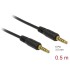 Delock Stereo Jack Cable 3.5 mm 5 pin male to male 0.5 m black