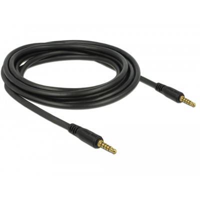 Delock Stereo Jack Cable 3.5 mm 5 pin male to male 3 m black 2