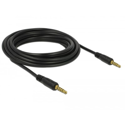 Delock Stereo Jack Cable 3.5 mm 5 pin male to male 5 m black 2
