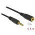 Delock Extension Cable Stereo Jack 3.5 mm 5 pin male to female 0.5 m black
