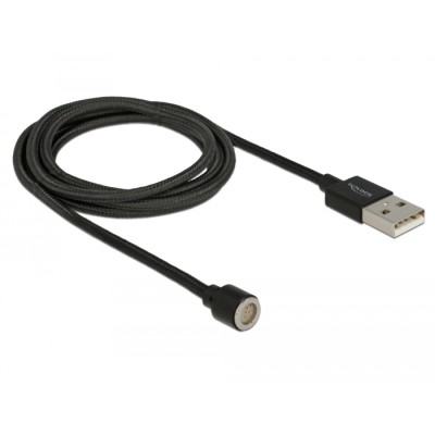 Delock Magnetic USB Data and Charging Cable black 1.1 m 2