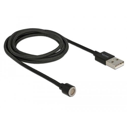 Delock Magnetic USB Data and Charging Cable black 1.1 m