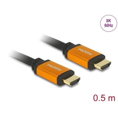 Delock High Speed HDMI Cable 48 Gbps 8K 60 Hz 0.5 m