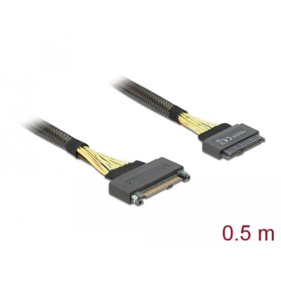 Delock Extension cable U.2 SFF-8639 male > U.2 SFF-8639 female 0.5 m