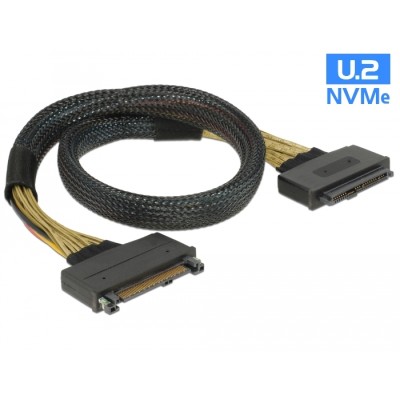 Delock Extension cable U.2 SFF-8639 male > U.2 SFF-8639 female 0.5 m 2
