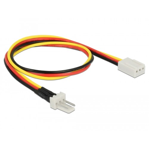 Delock Fan Power Cable 3 pin male to 3 pin female 30 cm