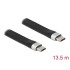 Delock USB 3.2 Gen 2 FPC Flat Ribbon Cable USB Type-C™ to USB Type-C™ 13.5 cm PD 3 A E-Marker