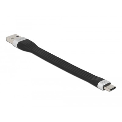 Delock USB 3.2 Gen 1 FPC Flat Ribbon Cable USB Type-A to USB Type-C™ 13.5 cm PD 3 A 2