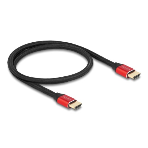 Delock Ultra High Speed HDMI Cable 48 Gbps 8K 60 Hz red 0.5 m certified
