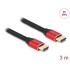 Delock Ultra High Speed HDMI Cable 48 Gbps 8K 60 Hz red 3 m certified
