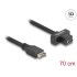 Delock USB 10 Gbps cable Type-E Key A 20 pin male to USB Type-C™ female panel-mount 70 cm