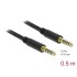 Delock Stereo Jack Cable 4.4 mm 5 pin male to male 0.5 m black