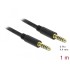Delock Stereo Jack Cable 4.4 mm 5 pin male to male 1 m black
