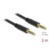 Delock Stereo Jack Cable 4.4 mm 5 pin male to male 2 m black