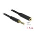 Delock Extension Cable Stereo Jack 4.4 mm 5 pin male to female 0.5 m black