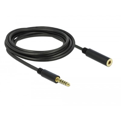 Delock Extension Cable Stereo Jack 4.4 mm 5 pin male to female 3 m black 2