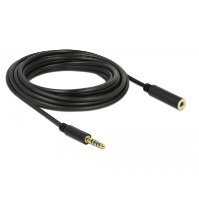 Delock Extension Cable Stereo Jack 4.4 mm 5 pin male to female 5 m black 2