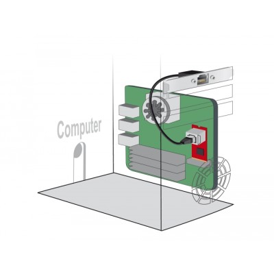 Delock Network Extension Cable RJ45 Cat.5e 30 cm with Standard and Low Profile Slot Bracket 2