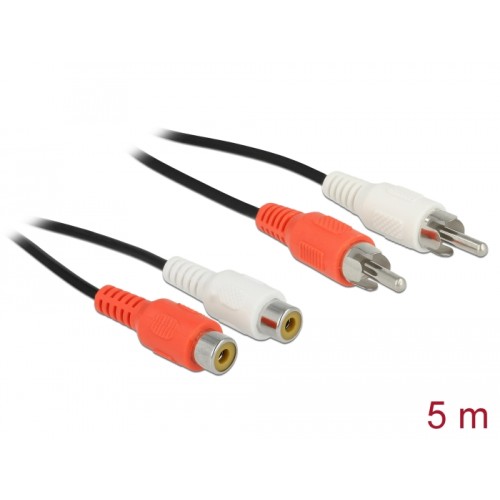 Delock RCA Extension Cable 5 m