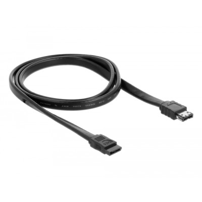 Delock Cable SATA 3 Gb/s receptacle > eSATA receptacle 1 m black 2