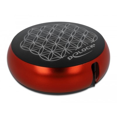 Delock USB Retractable Cable Type-A to USB-C™ black / red 2