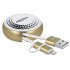 Delock USB 2.0 2 in 1 Retractable Cable Type-A to Micro-B and Lightning™ white / gold