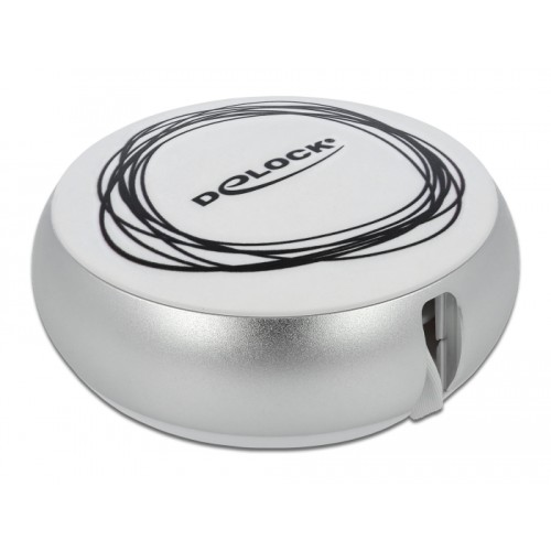 Delock USB 2.0 2 in 1 Retractable Cable Type-A to Micro-B and USB-C™ white / silver
