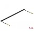 Delock Coiled Cable 3.5 mm 3 pin Stereo Jack male to Stereo Jack male with screw adapter 5 m