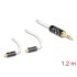 Delock Audio Cable 3.5 mm 3 pin stereo jack male to 2 x MMCX male 1.20 m