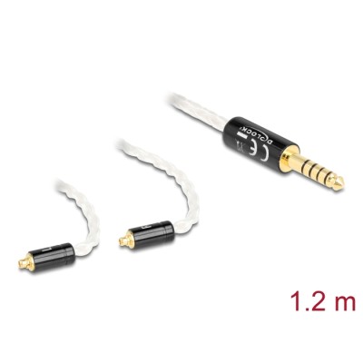 Delock Audio Cable 4.4 mm 5 pin stereo jack male to 2 x MMCX male 1.20 m